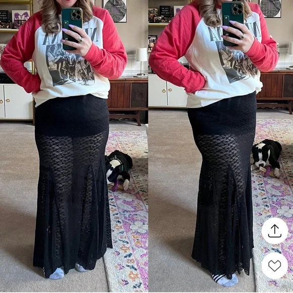 Wild Fable Black Lace Skirt - Picture 1 of 6